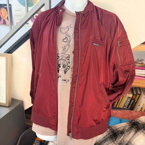Members Only Other - Members Only Burgundy Bomber Jacket